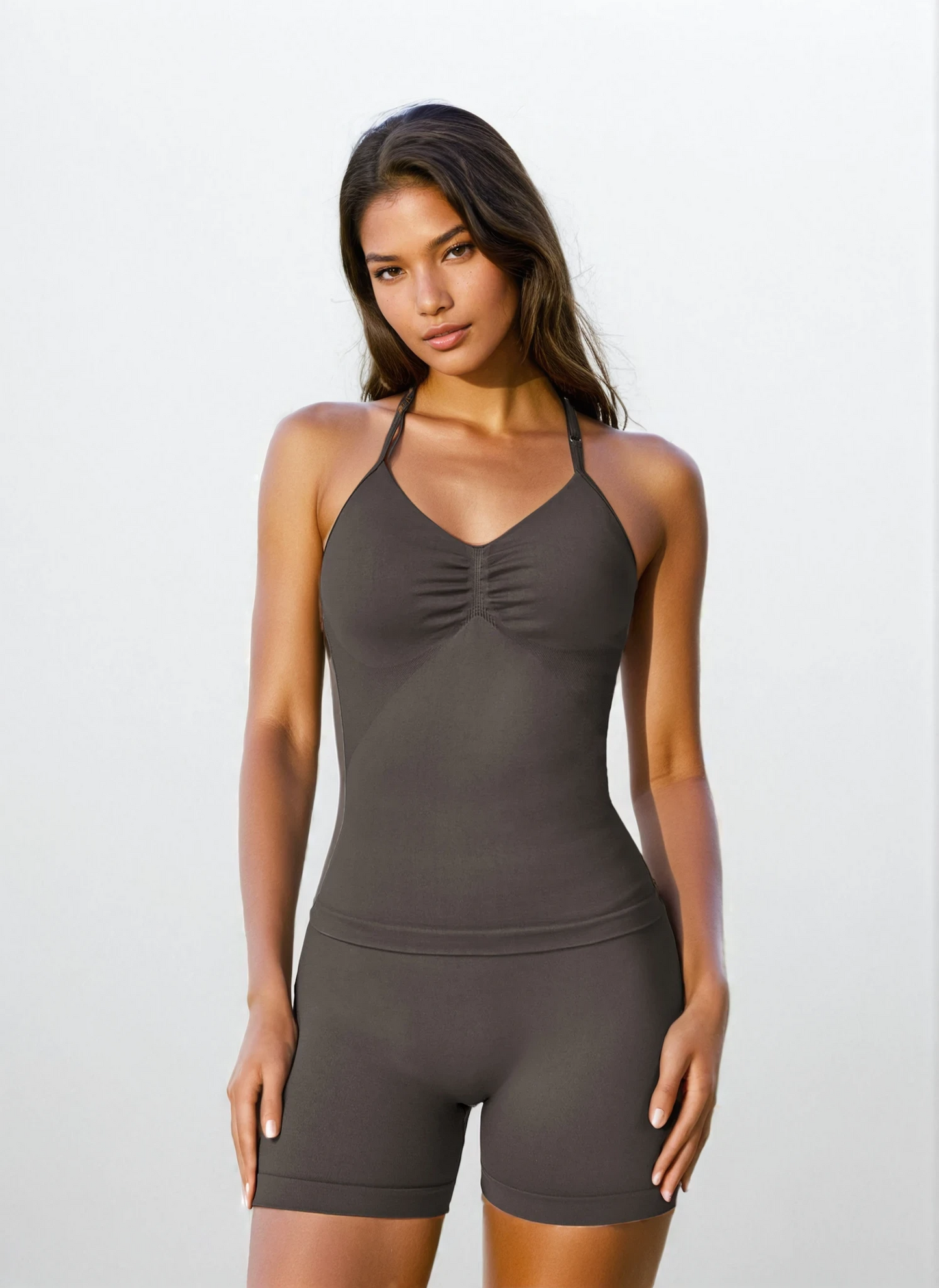 Nellie Halter Tank - Grey
