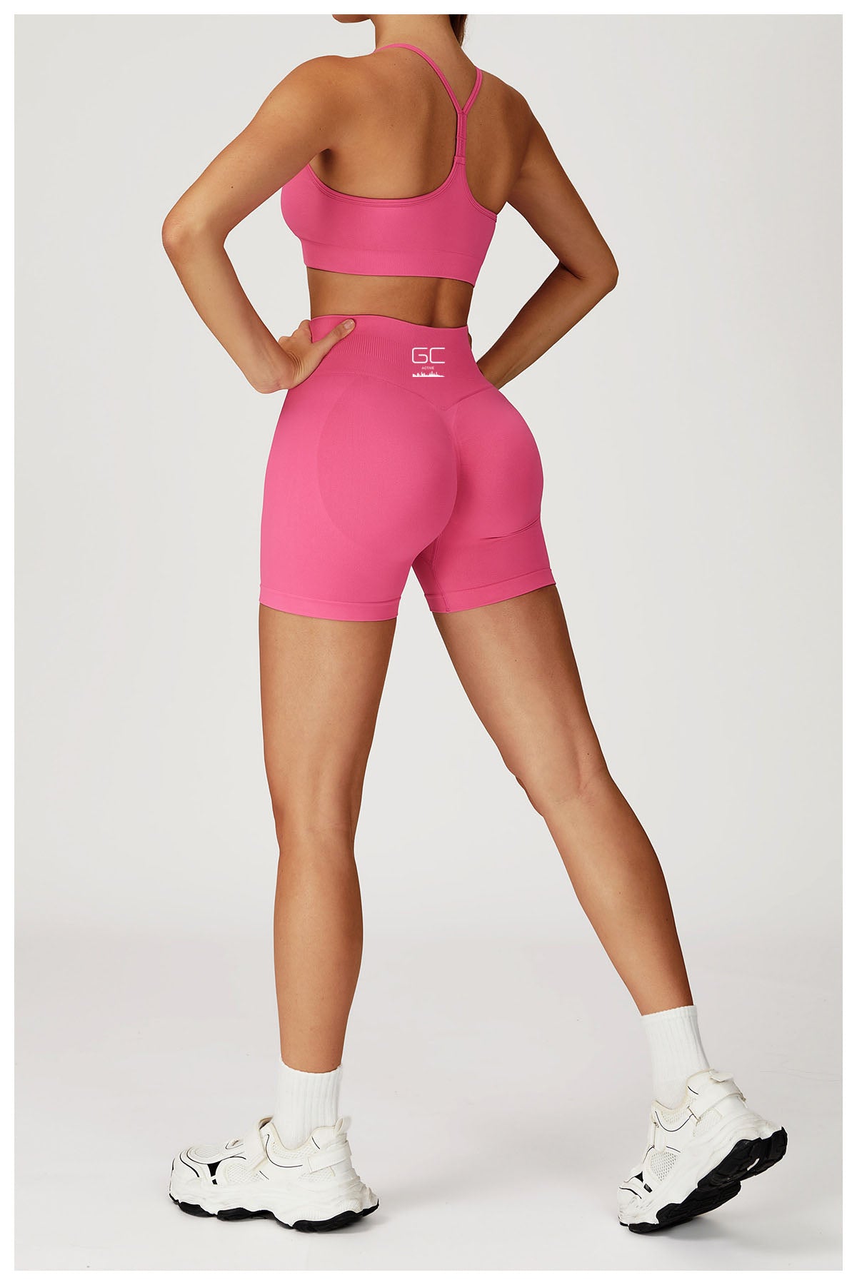 Nellie Racer Back Crop - Pink