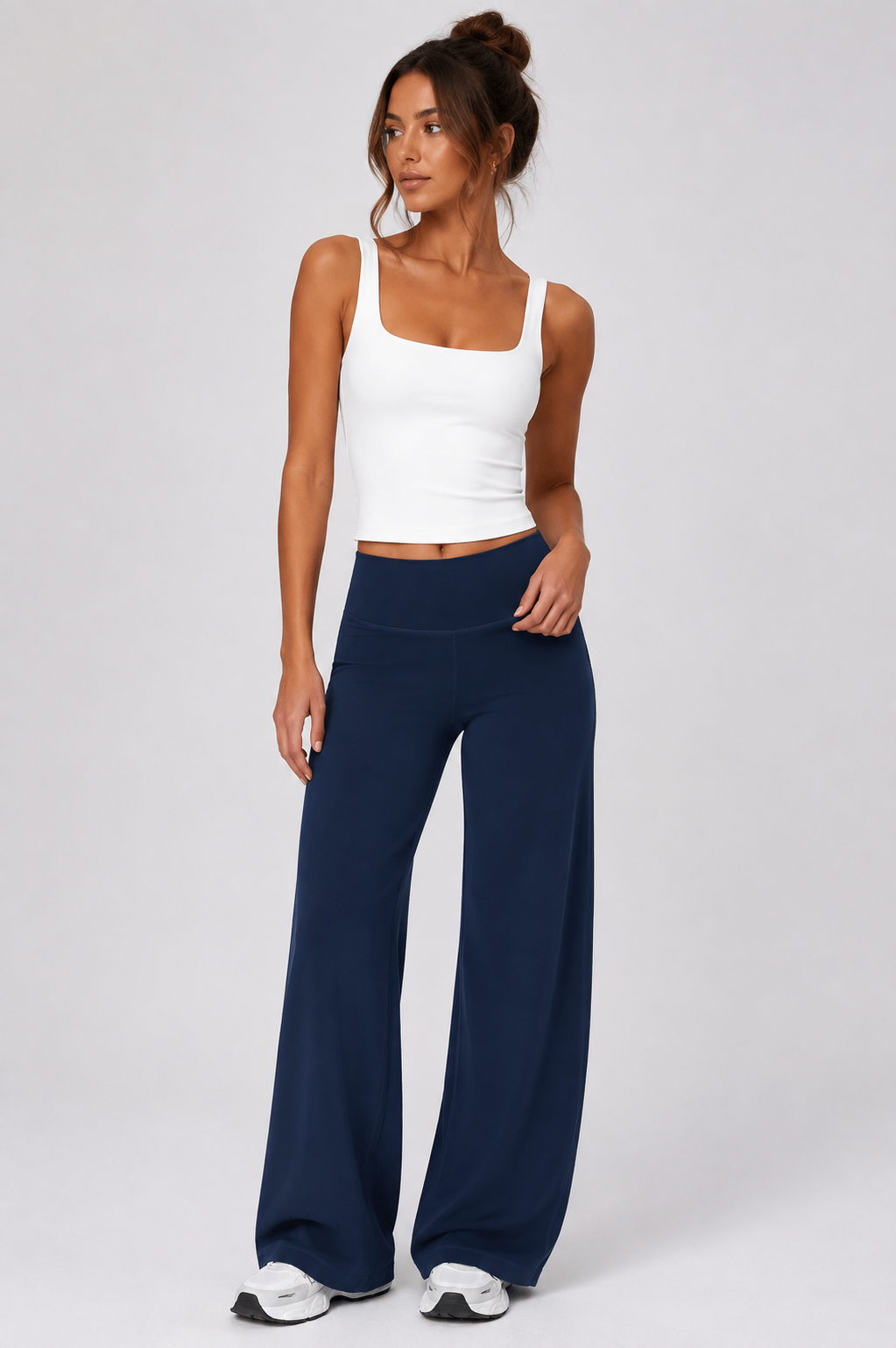 Palm Beach Wide Leg Pants - Navy