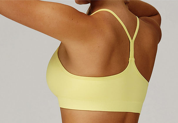 Nellie Racer Back Crop - Lemon