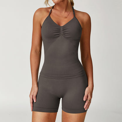 Nellie Halter Tank - Grey