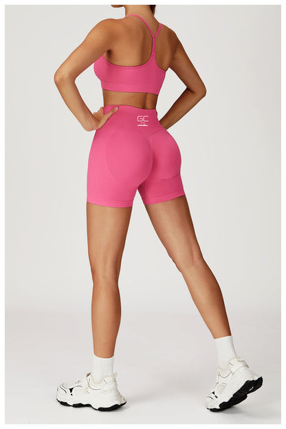 Nellie Racer Back Crop - Pink
