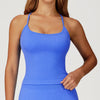 Nellie Cross Back Tank - Blue