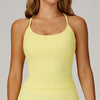 Nellie Cross Back Tank - Lemon