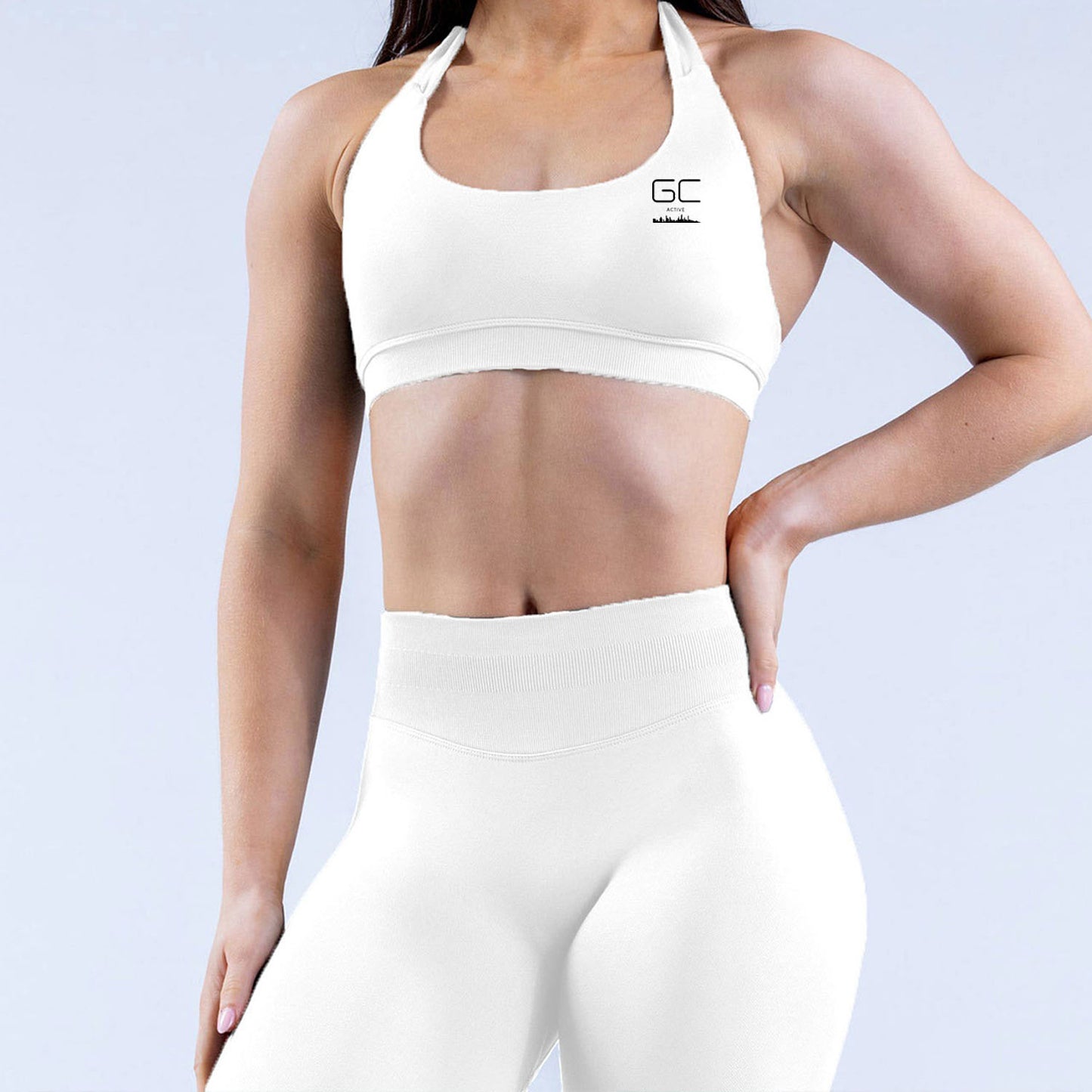 Kirra Halter Crop - Snow