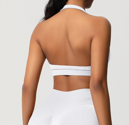 Kirra Halter Crop - Snow