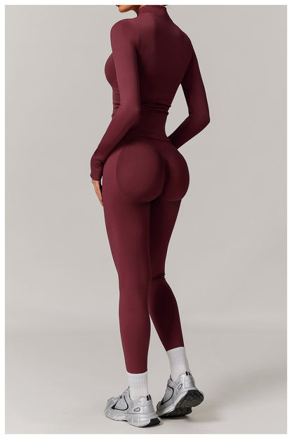 Broadbeach Tights - Burgundy