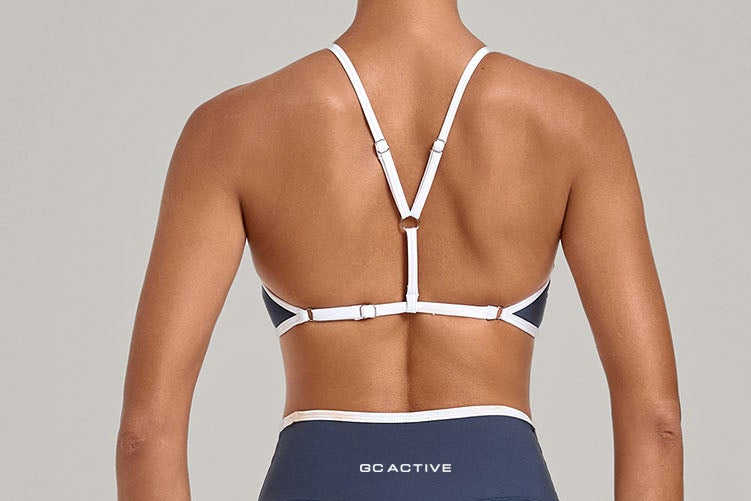 Burleigh Contrast Crop - Steel Blue