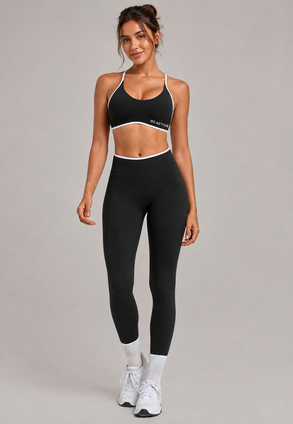 Burleigh Contrast Crop - Black