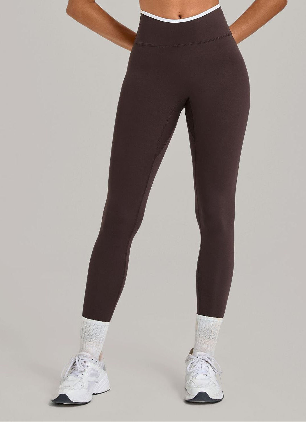 Burleigh Contrast Tights - Chocolate