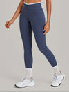 Burleigh Contrast Tights - Steel Blue