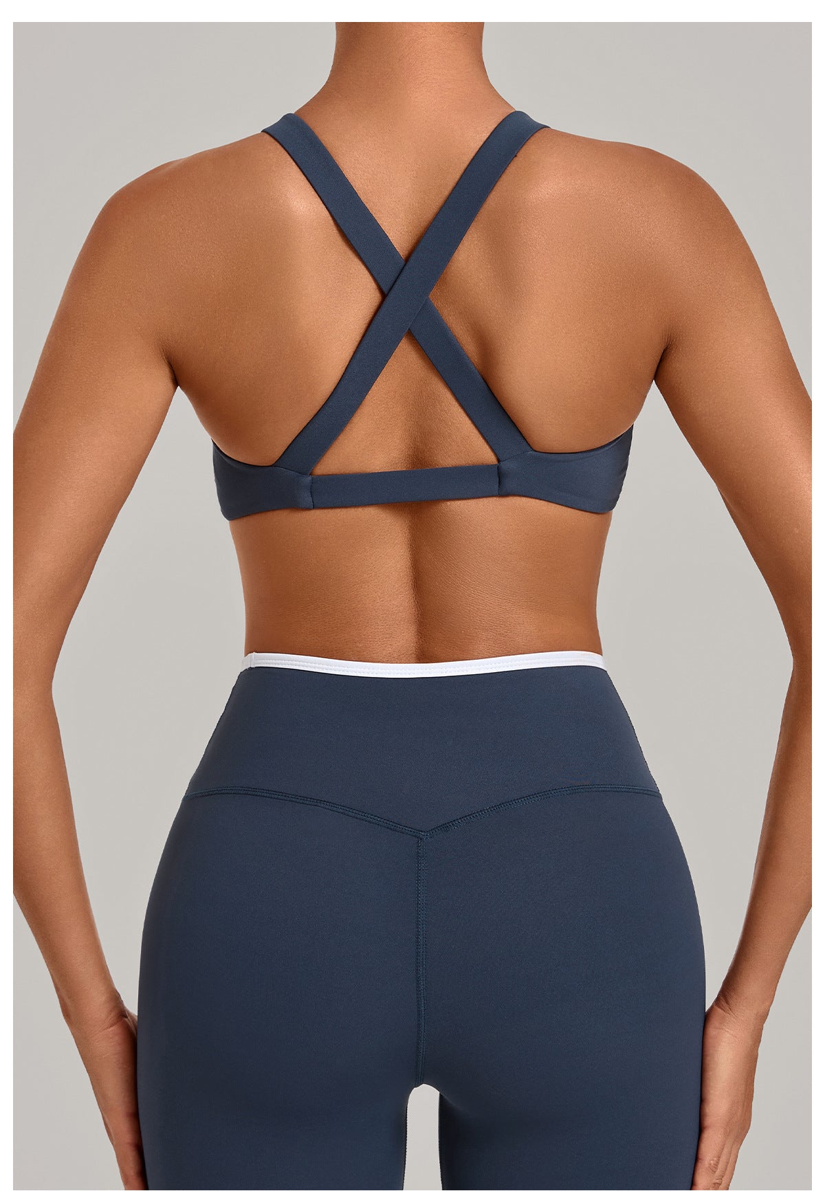 Burleigh Contrast Bralette - Steel Blue