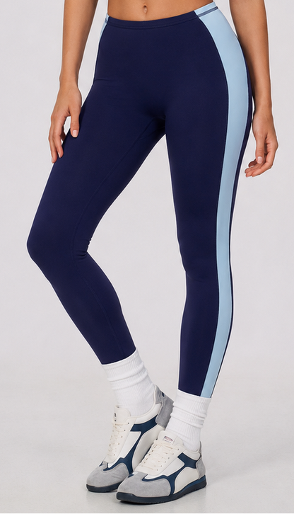 Cooly Colour Block Tights - Tidal