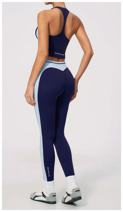 Cooly Colour Block Tights - Tidal