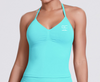 Kirra Contour Halter Tank - Aqua