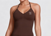 Kirra Contour Halter Tank - Rich Cocoa