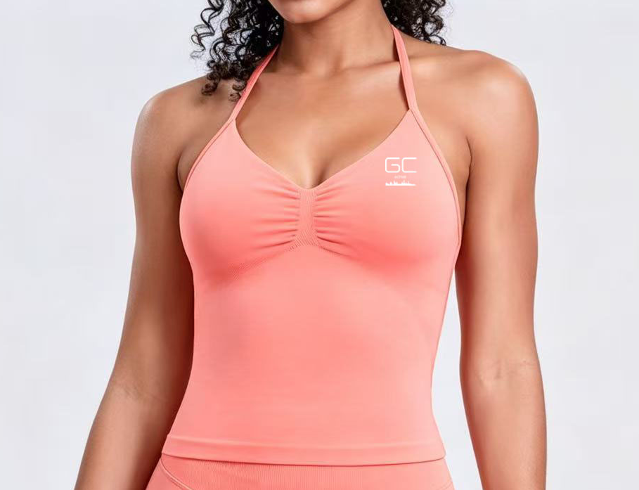 Kirra Contour Halter Tank - Sorbet