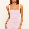 Palm Beach Square Tank - Shell Pink