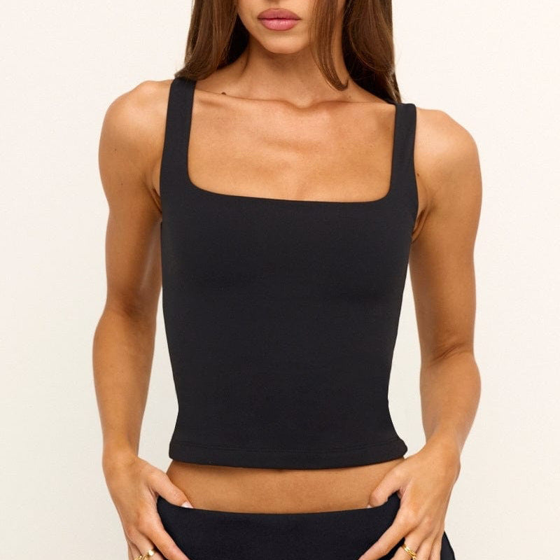 Palm Beach Square Tank - Black