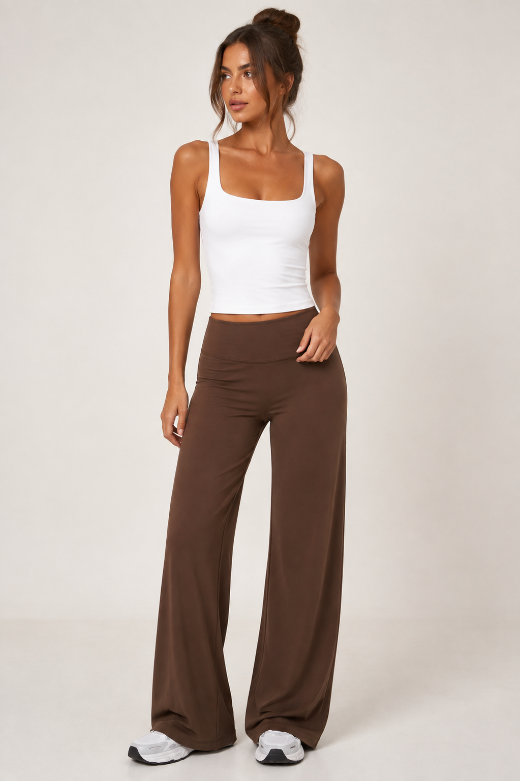 Palm Beach Wide Leg Pants - Cocoa