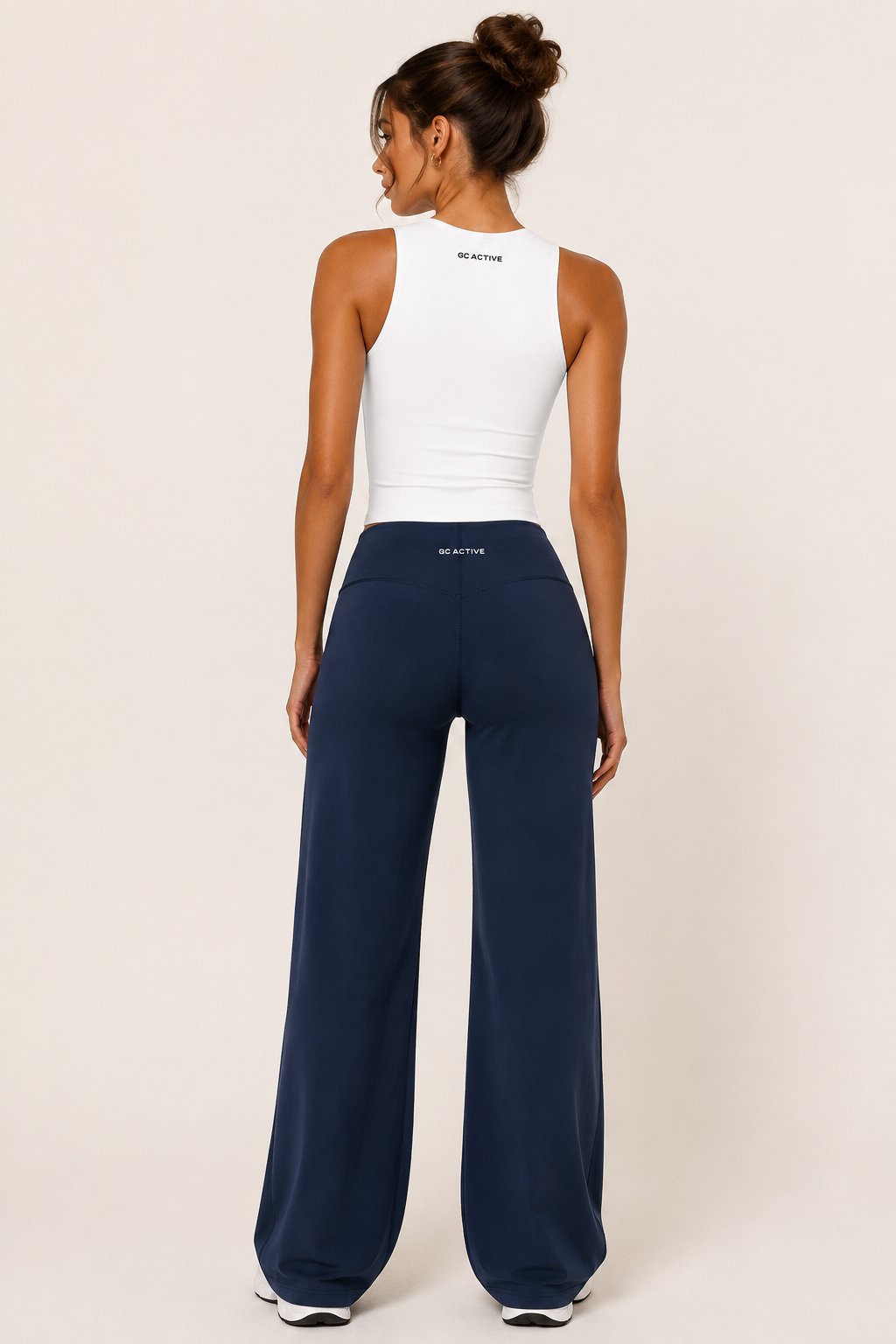 Palm Beach Wide Leg Pants - Navy
