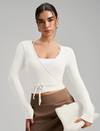 Palm Beach Wrap Top - White