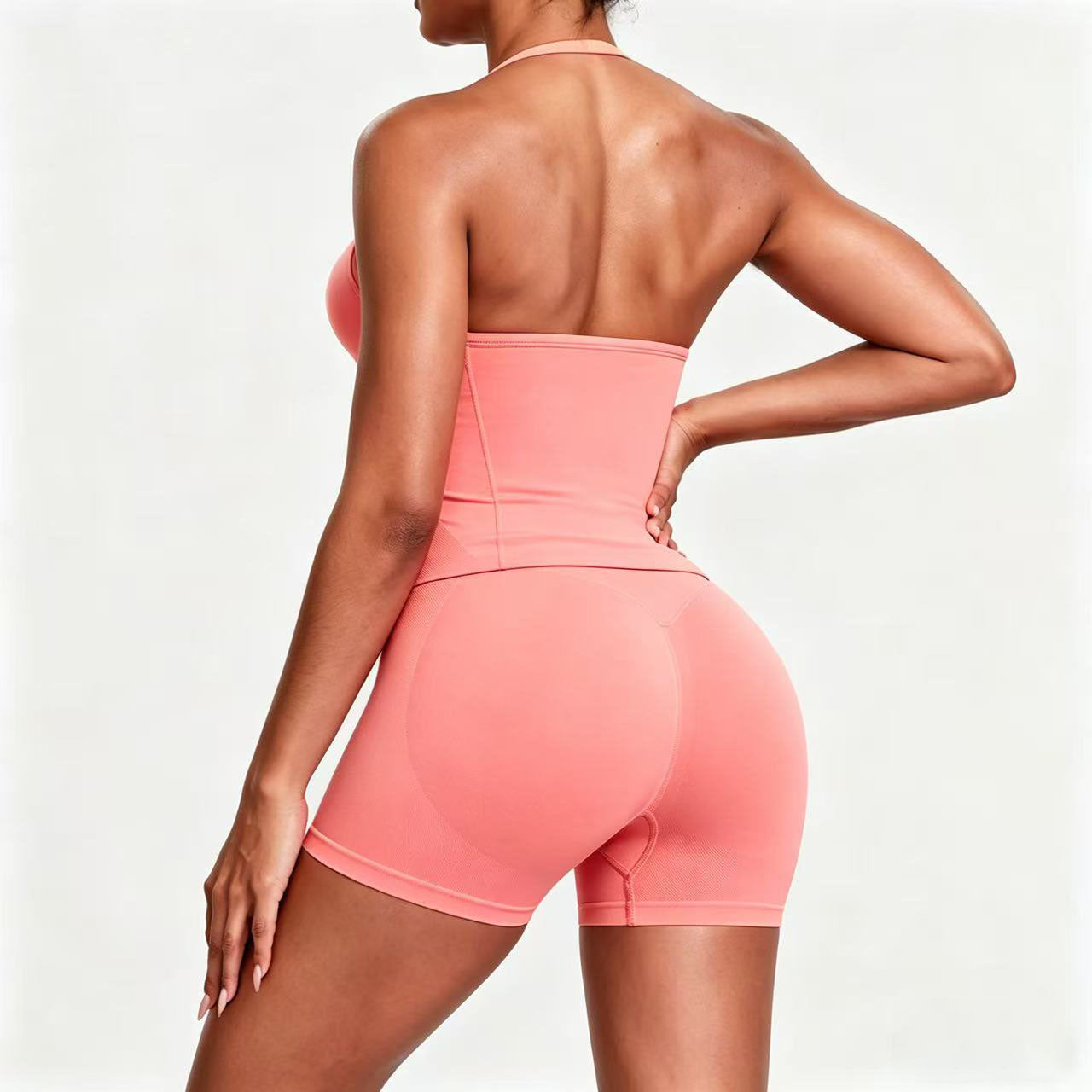 Kirra Contour Halter Tank - Sorbet